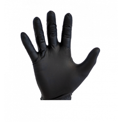 GUANTES NITRILO NEGRO TALLA M 100 UN 1
