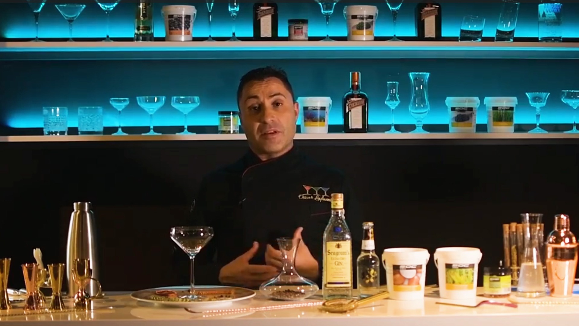 Espuma crioinfusión de gin tonic