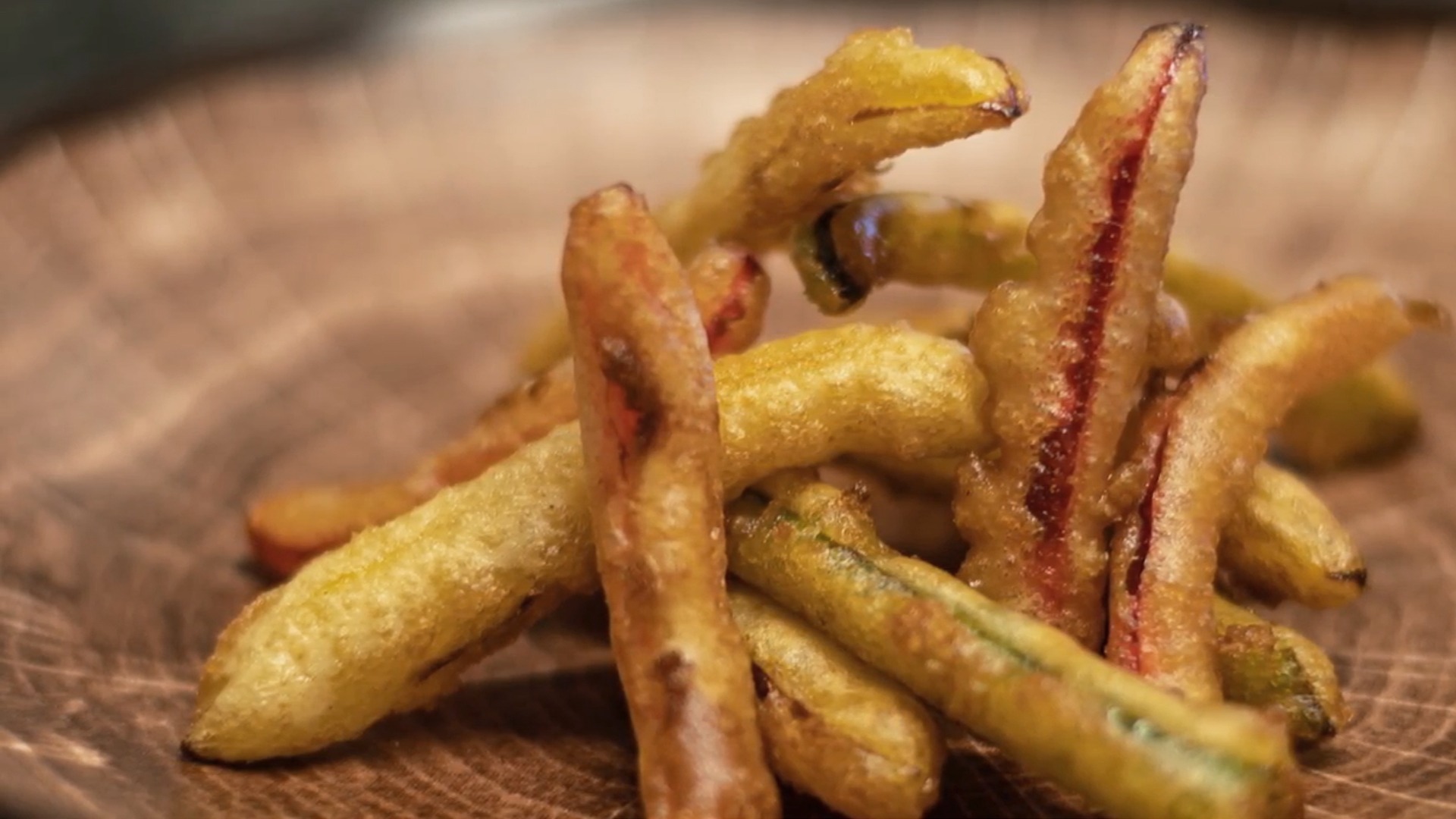 Tempura crujiente de verduras
