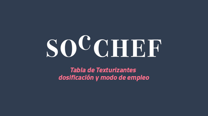 Tabla de Texturizantes SOC CHEF