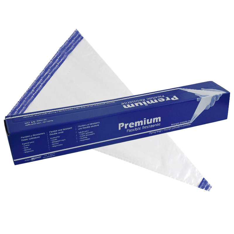 MANGA PREMIUM con punta azul 40cm 100 UN