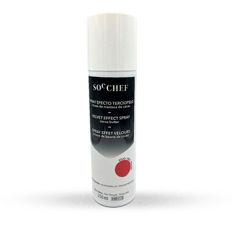 SPRAY EFECTO TERCIOPELO COLOR ROJO 250ml