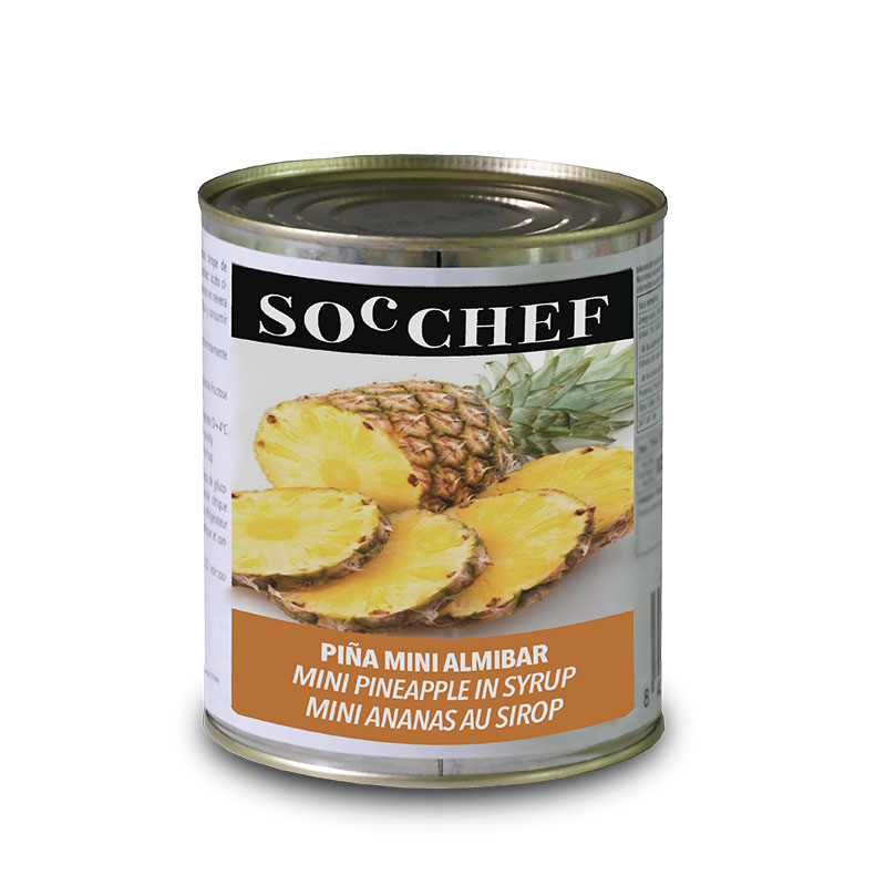 MINI PIÑA DIAM 5CM EN ALMIBAR 830g