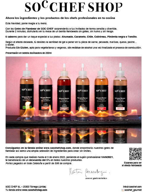 geles de flambear de soc chef